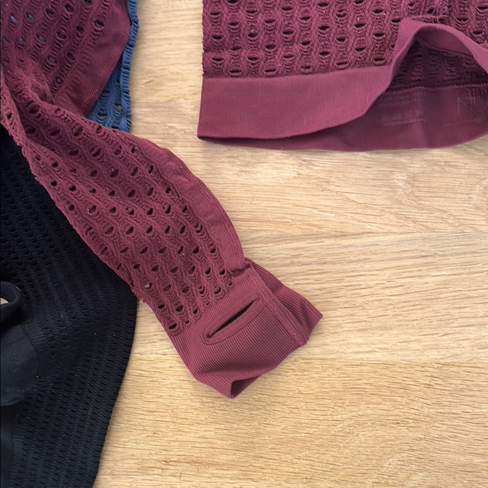 NUX 3 Cropped knit athletic top sweaters - Picture 4 of 6